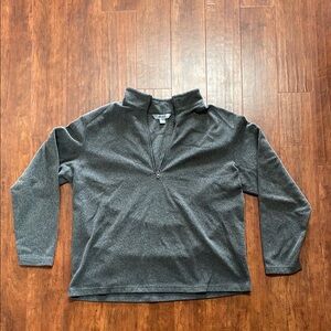 Men's Gray Half-Zip Sweater